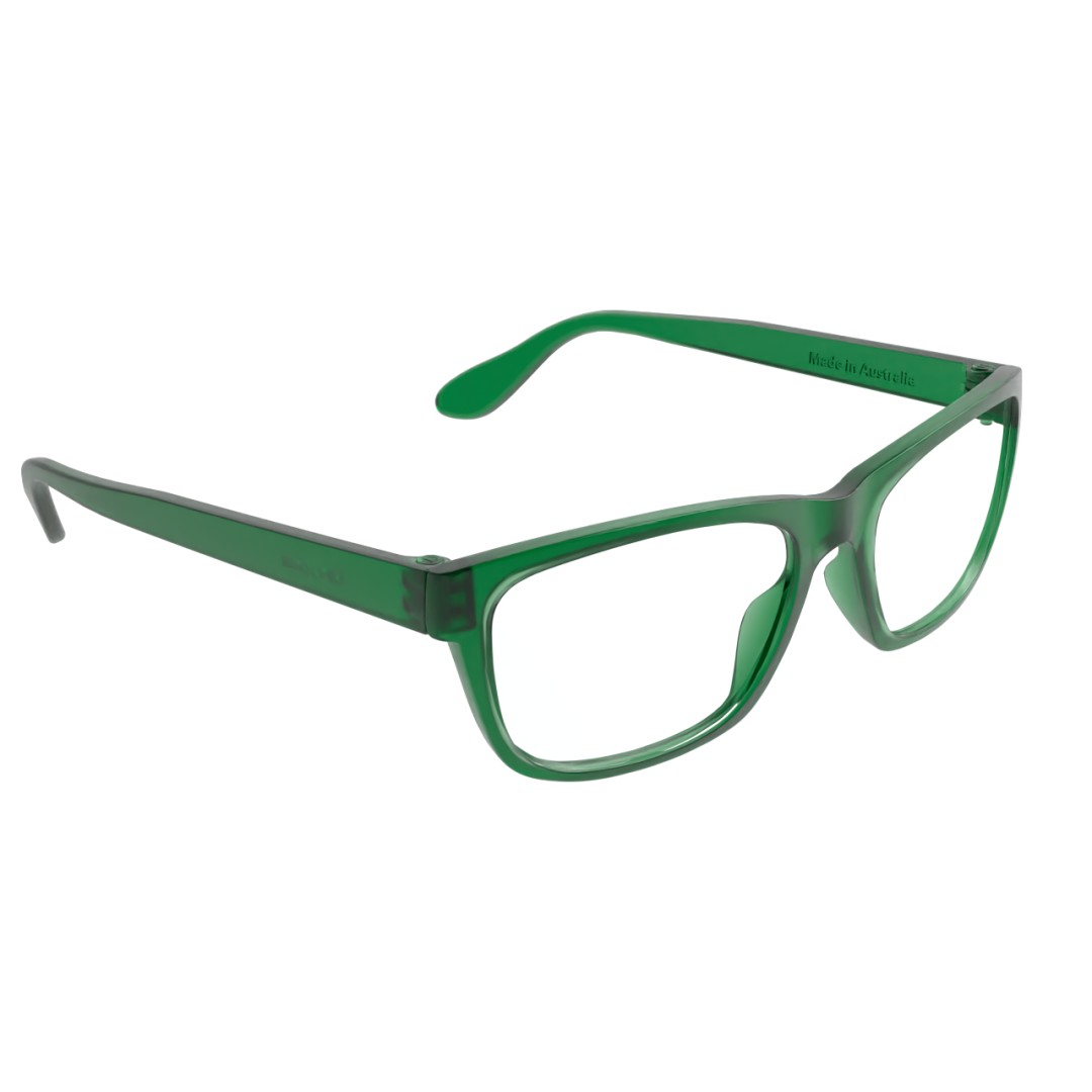 forest green glasses