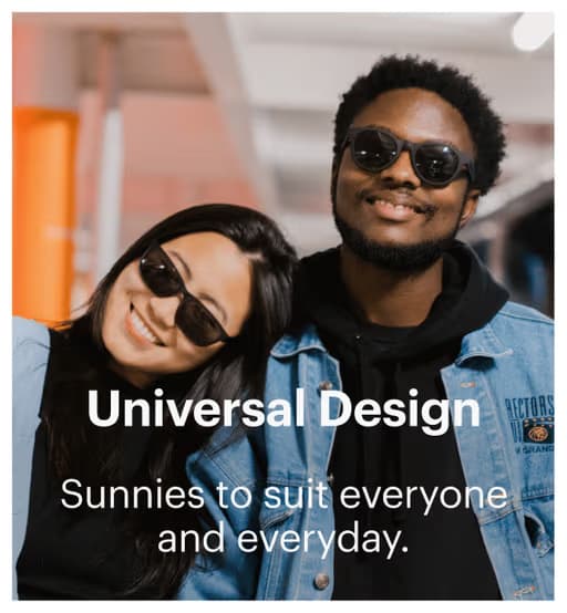 Dresden Vision people wearing sunglasses highlighting universal fit and everyday eyewear style